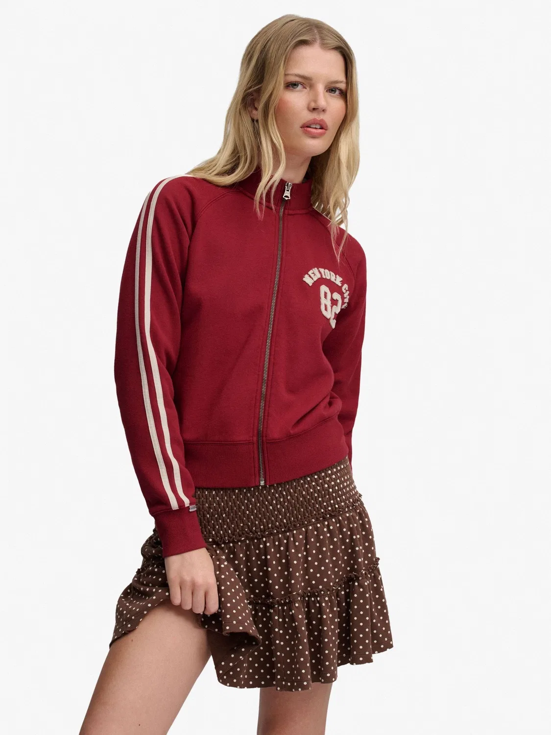 Куртка спортивная Athletic Applique Track Top Superdry, красный