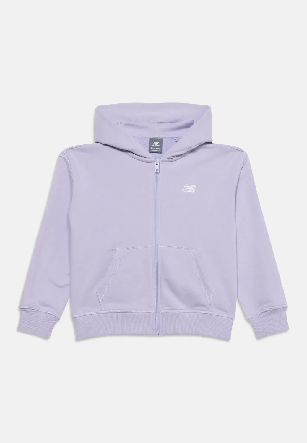 Толстовка на молнии с небольшим логотипом New Balance, Smoked Violet — фото 3