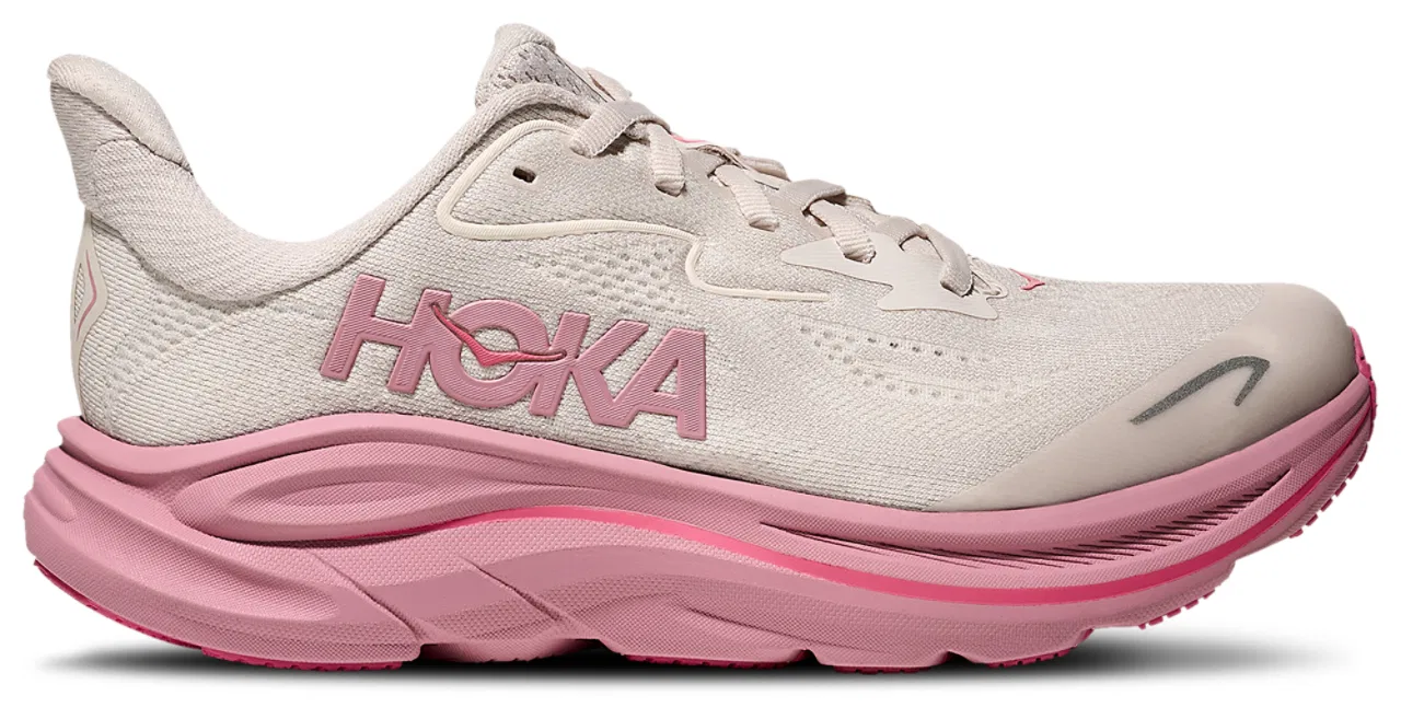 Кроссовки для девочек Clifton 10 HOKA, цвет Dried Rose/Rose Cream