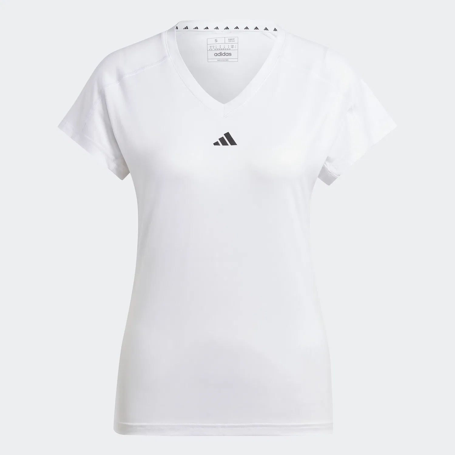 Женская футболка с V-образным вырезом и технологией AEROREADY adidas, White
