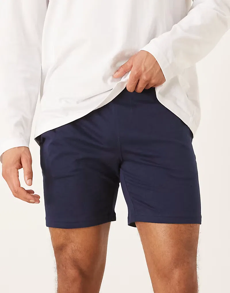 Хлопковые трикотажные шорты для сна Polo Ralph Lauren, темно-синий, для круизного отдыха