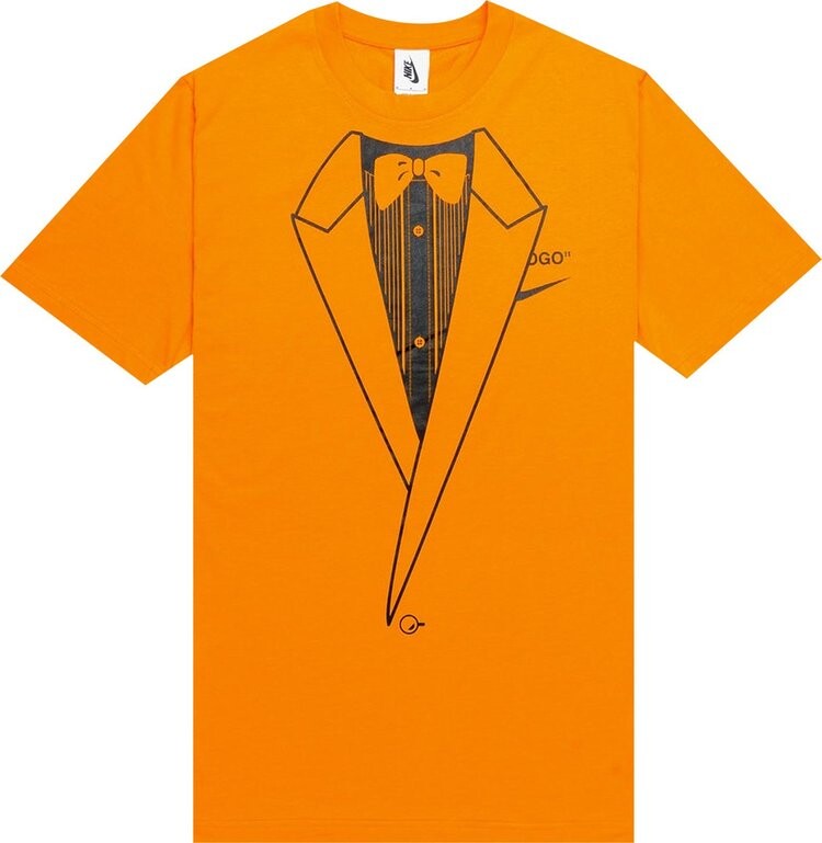 Футболка Nike x Off-White NRG A6 Tee 'Orange Peel', оранжевый — фото 2