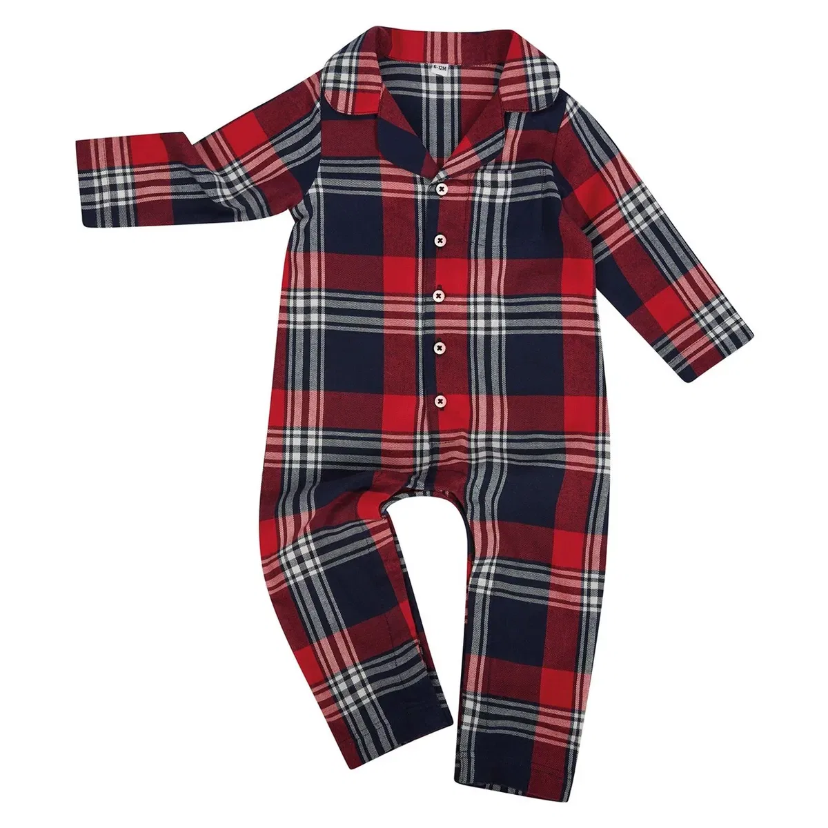 Детский комбинезон для сна Tartan Larkwood, Red — фото 2