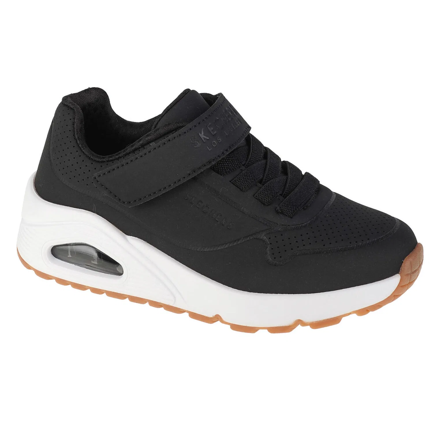 Детские кроссовки для мальчиков с технологией Air Cooled Uno Air Blitz Skechers, Schwarz Weiss