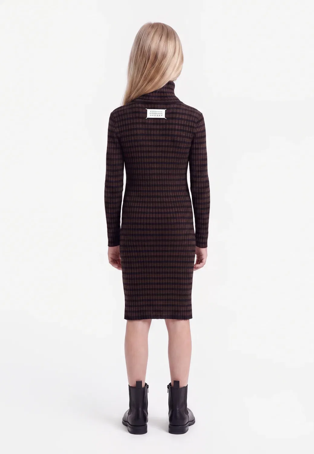 Платье-Свитер Mm6 Maison Margiela, Black/Brown — фото 2
