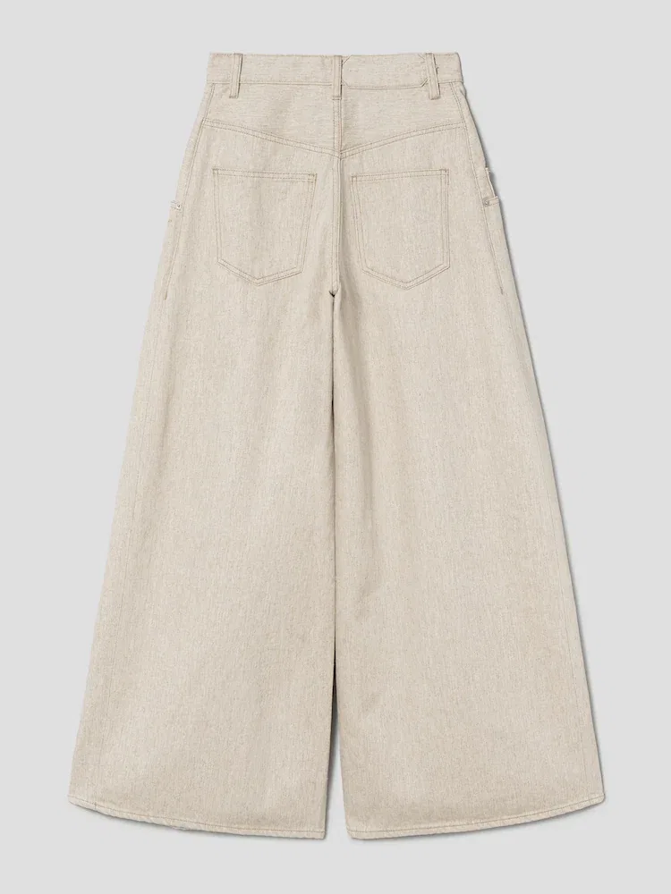 Джинсы широкие Le De-Nimes Souro JACQUEMUS, Beige — фото 2