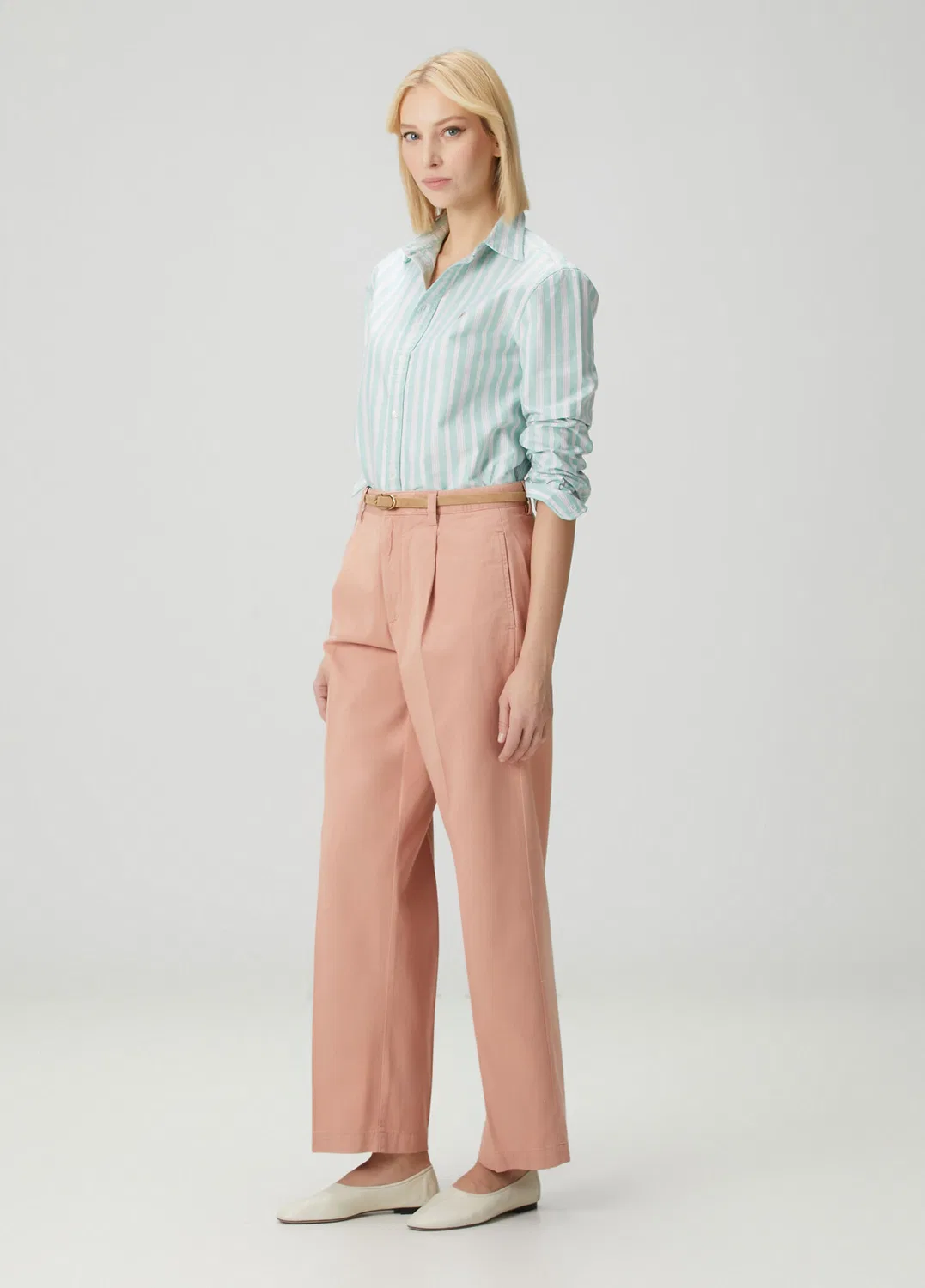 Брюки плиссе Polo Ralph Lauren, k.pembe