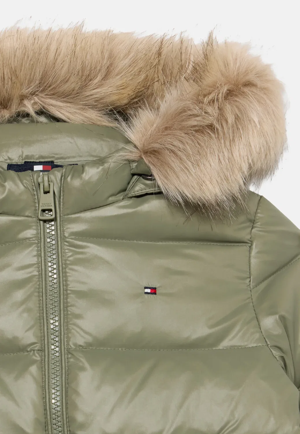 Незаменимая пуховая куртка унисекс Tommy Hilfiger, Utility Sage — фото 4