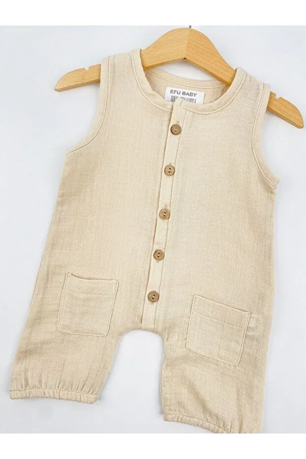 Детский комбинезон из муслина Efu Baby, Beige — фото 2
