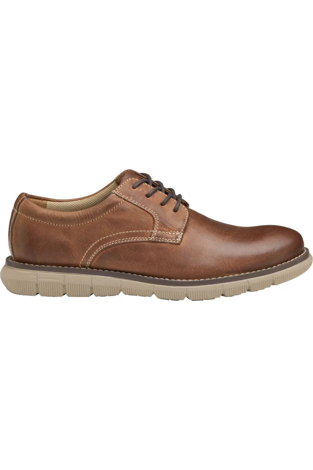 Детские туфли дерби на плоской подошве Holden Johnston & Murphy, Brown Oiled Full Gra — фото 3