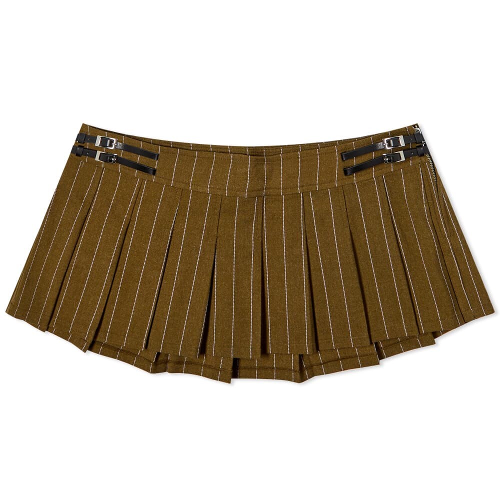 

Юбка Miaou Olive Pinstripe Reno Mini Skirt