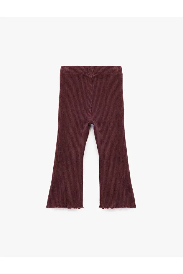 Детские леггинсы для девочек велюровые Cotton Basic Velvet Koton, Murdum — фото 2