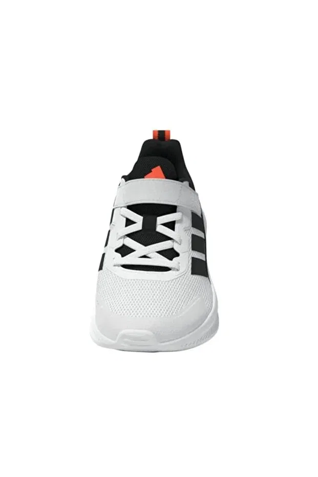 Детские кроссовки для девочек полосатые Fortarun 4.0 El C Adidas, Ftwr White-Core Black — фото 4
