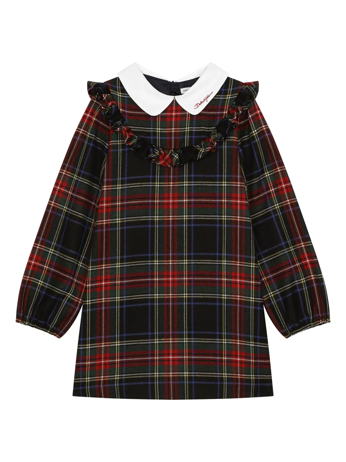 Платье в клетку Dolce & Gabbana, черный/многоцветный