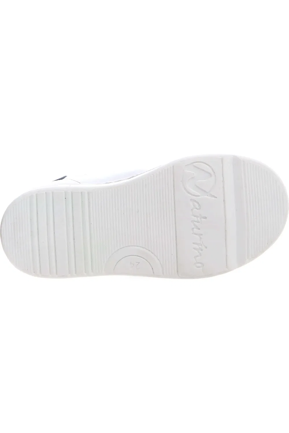 Кроссовки детские на липучках Hasselt Naturino, белый/темно-синий — фото 4