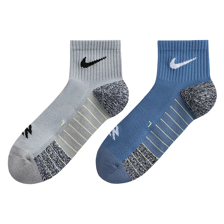 Носки для подростков, 2 пары, Nike, Rock Ridge Gray/Dark Blue — фото 3