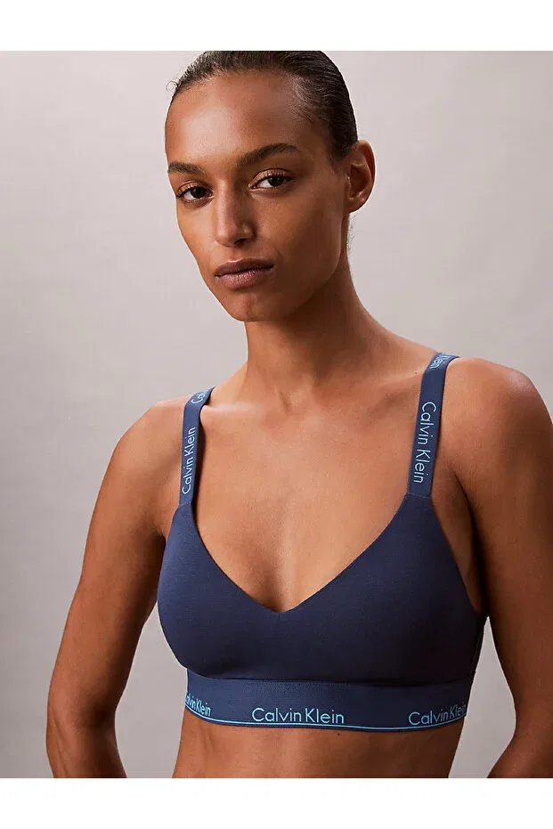 Женский бюстгальтер с принтом Calvin Klein, Navy Blue — фото 2