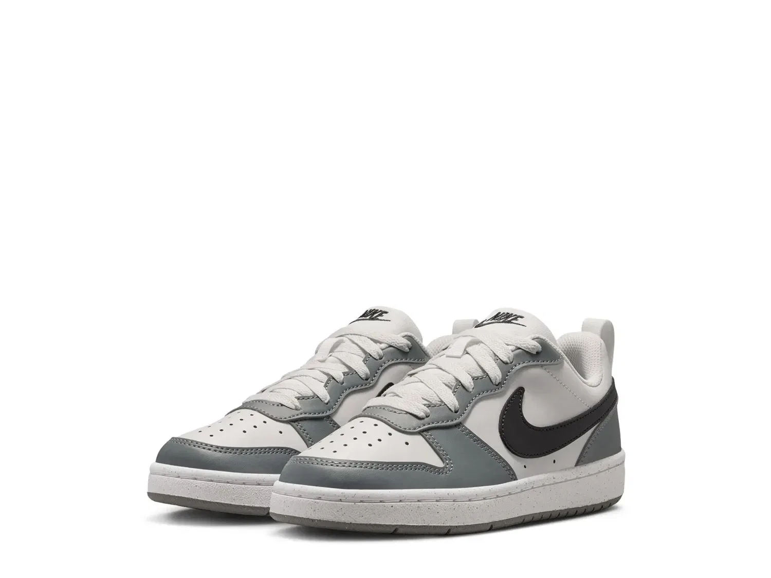 Кроссовки детские Court Borough Low Recraft, Nike, белый/серый — фото 3