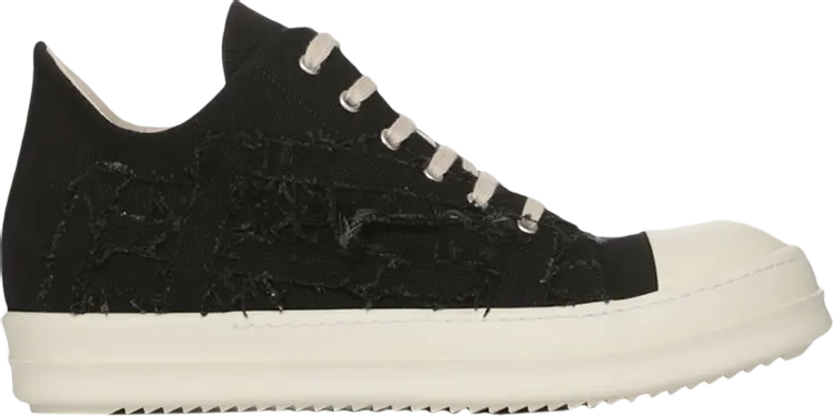 

Кроссовки Rick Owens EDFU DRKSHDW Slashed Low Black Milk, черный