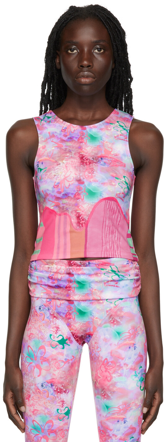 

Эксклюзивный розовый топ SSENSE Collina Strada
