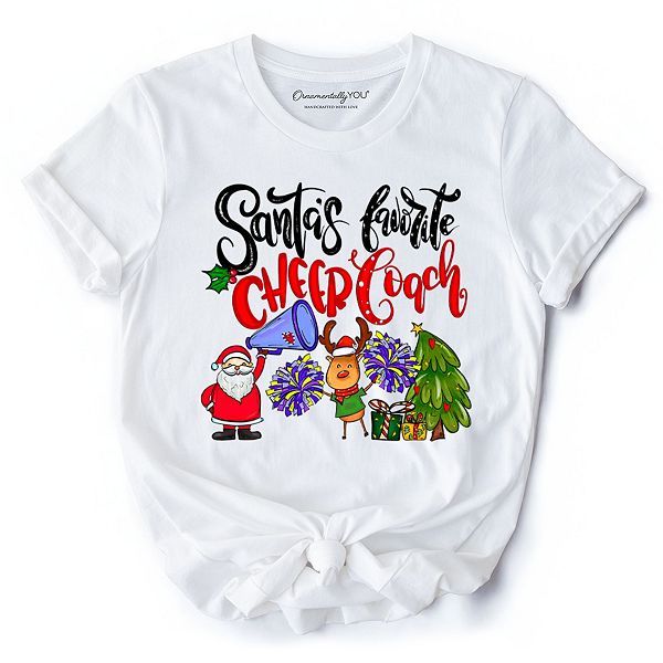 

Футболка Santa’s favorite cheer coach Ornamentallyyou