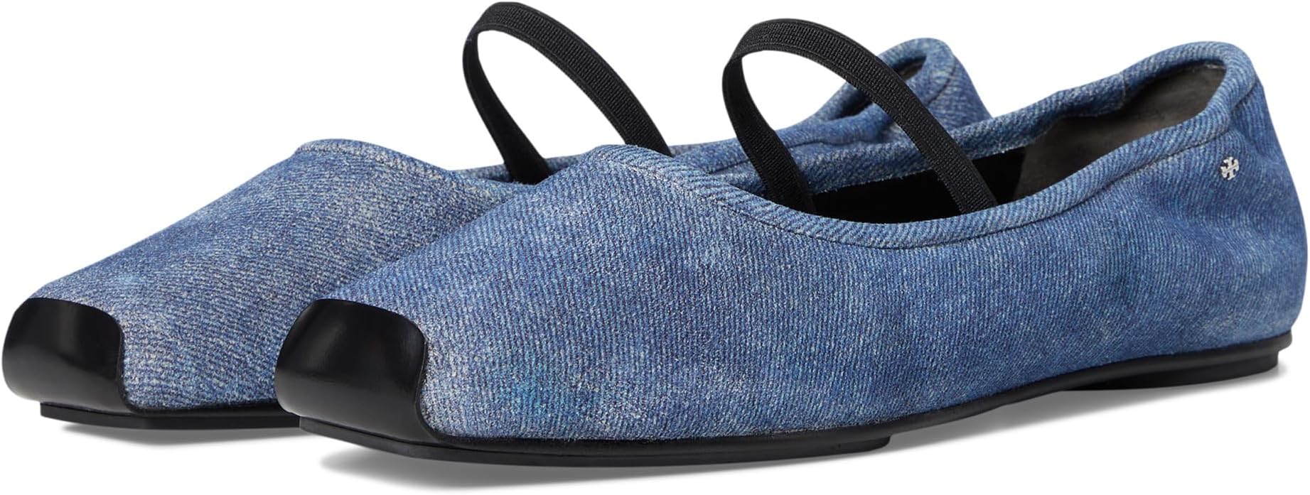 Балетки Tory Burch Runway Ballet, цвет Dark Denim/Perfect Black