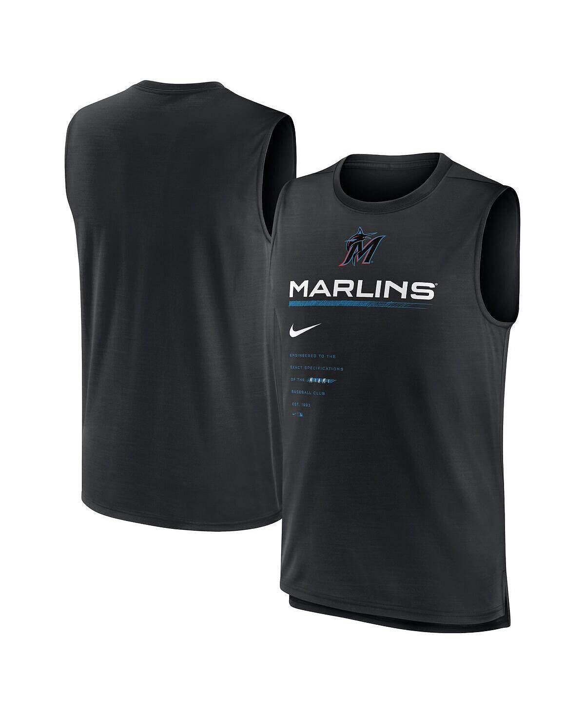 

Мужская черная майка Miami Marlins Exceed Performance Nike