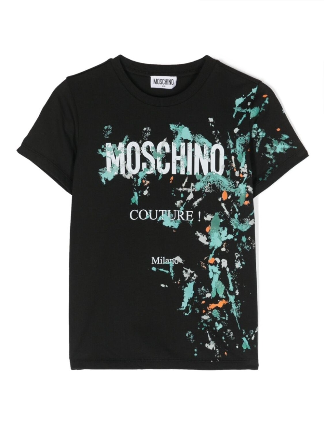 

Moschino Kids футболка с логотипом, черный