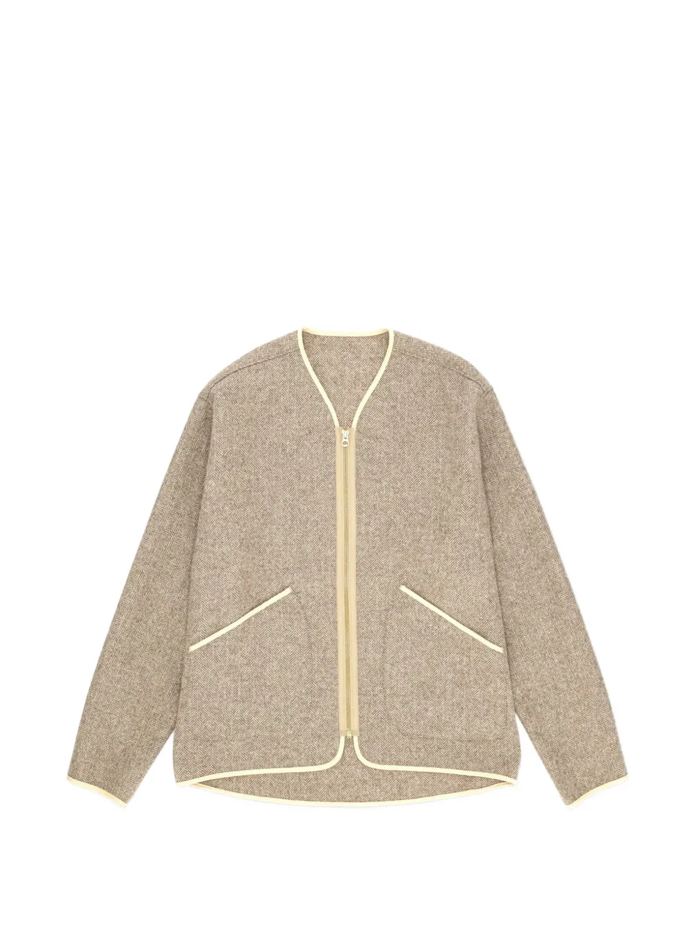 

Куртка из шерпы с елочкой Fortela, бежевый