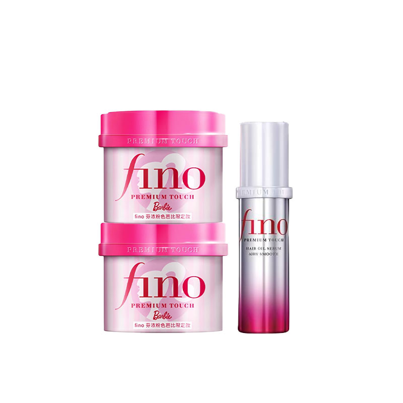 Набор Barbie Lightweight And Fluffy Shampoo и кондиционер для восстановления волос, 4 предмета Fino, four-piece set — фото 4