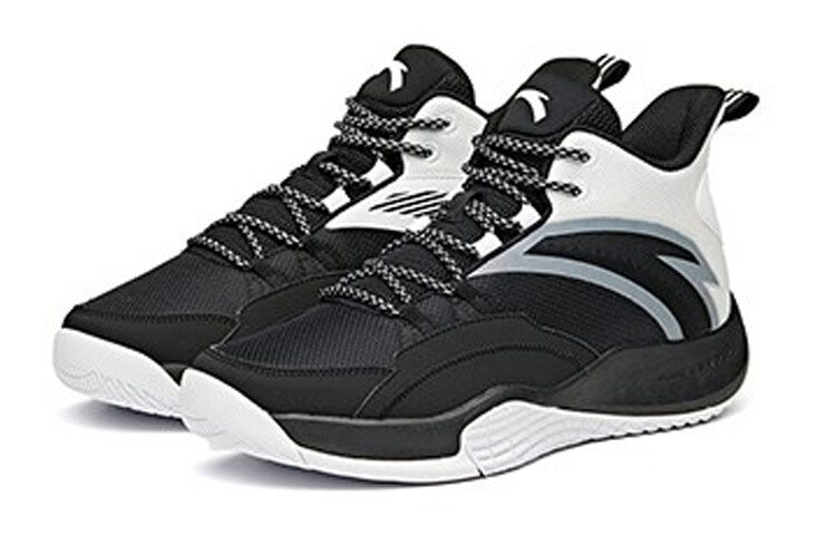 Детские баскетбольные кроссовки GS Mid-top черные/белые Anta Kids — фото 3