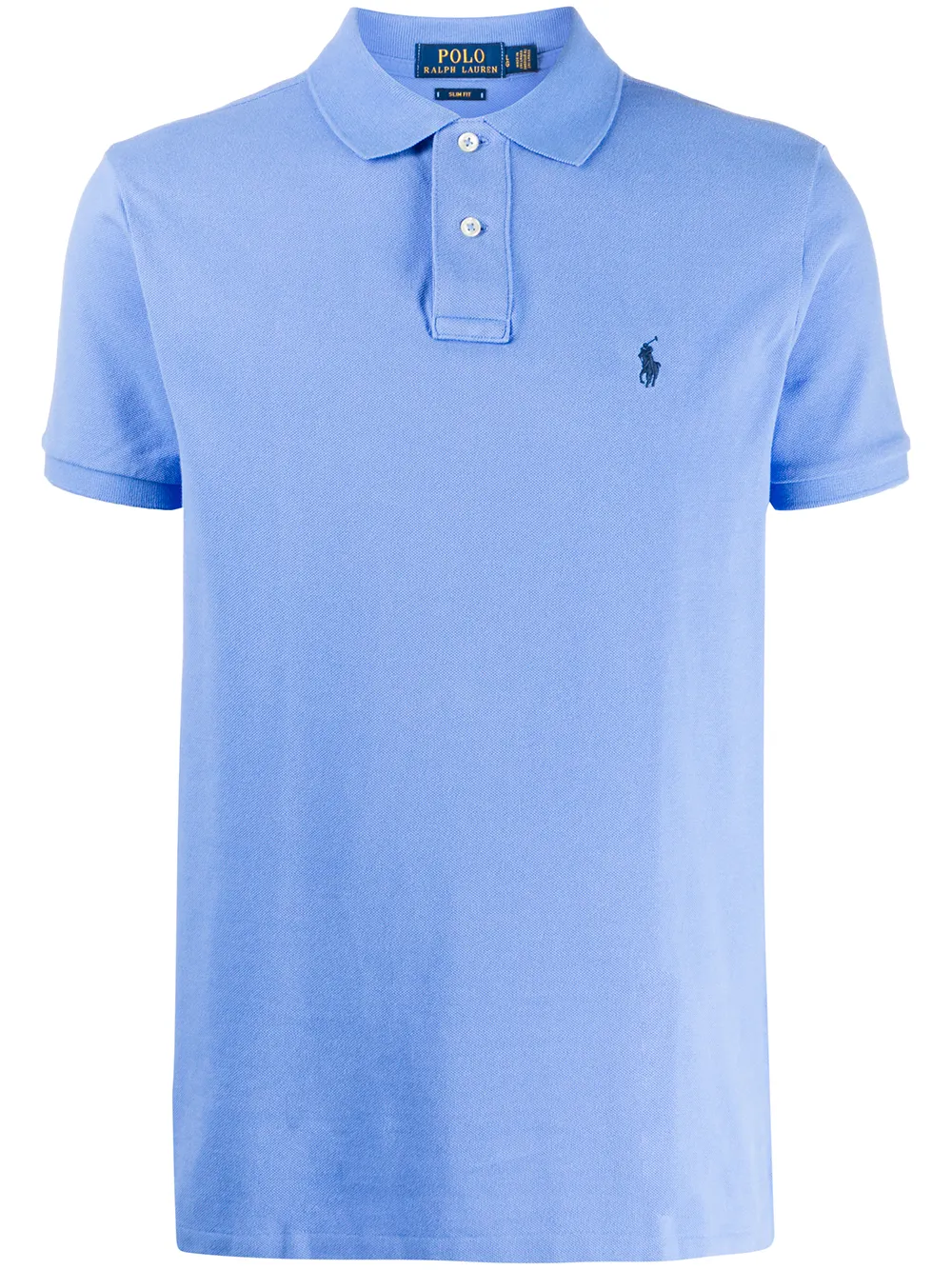 

Рубашка-поло с вышитым логотипом POLO RALPH LAUREN, синий
