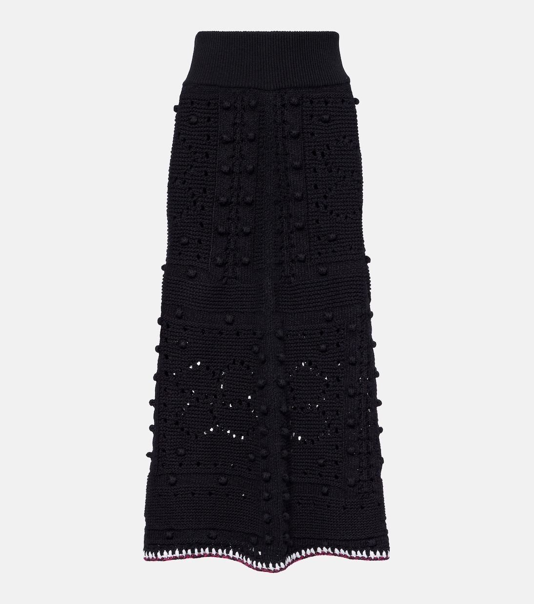 

Юбка миди из смесовой хлопковой ткани Dorothee Schumacher, Pure Black