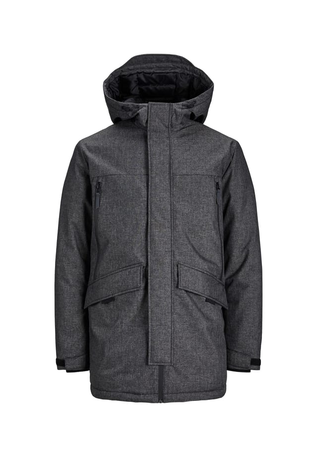 

Куртка черная парка Jack & Jones, черный