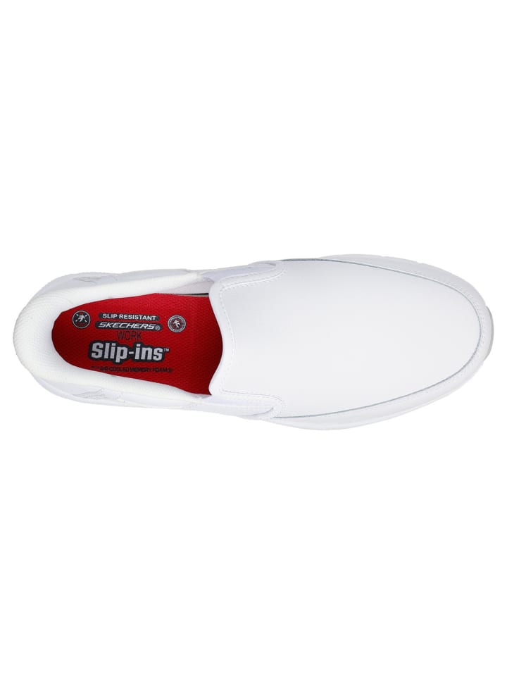 Skechers Повседневные туфли Nampa Slip In белого цвета — фото 4