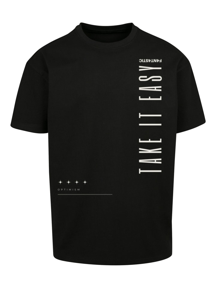 

Футболка большого размера Take It Easy OVERSIZE TEE черного цвета F4NT4STIC, Черный, Футболка большого размера Take It Easy OVERSIZE TEE черного цвета F4NT4STIC