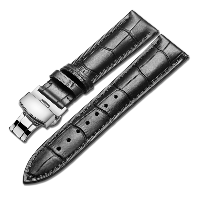 

ZHISHENG Часы Strap Omega Casio Seiko DW Tissot Omega Compatibility Genuine Leather Material 12~24mm
