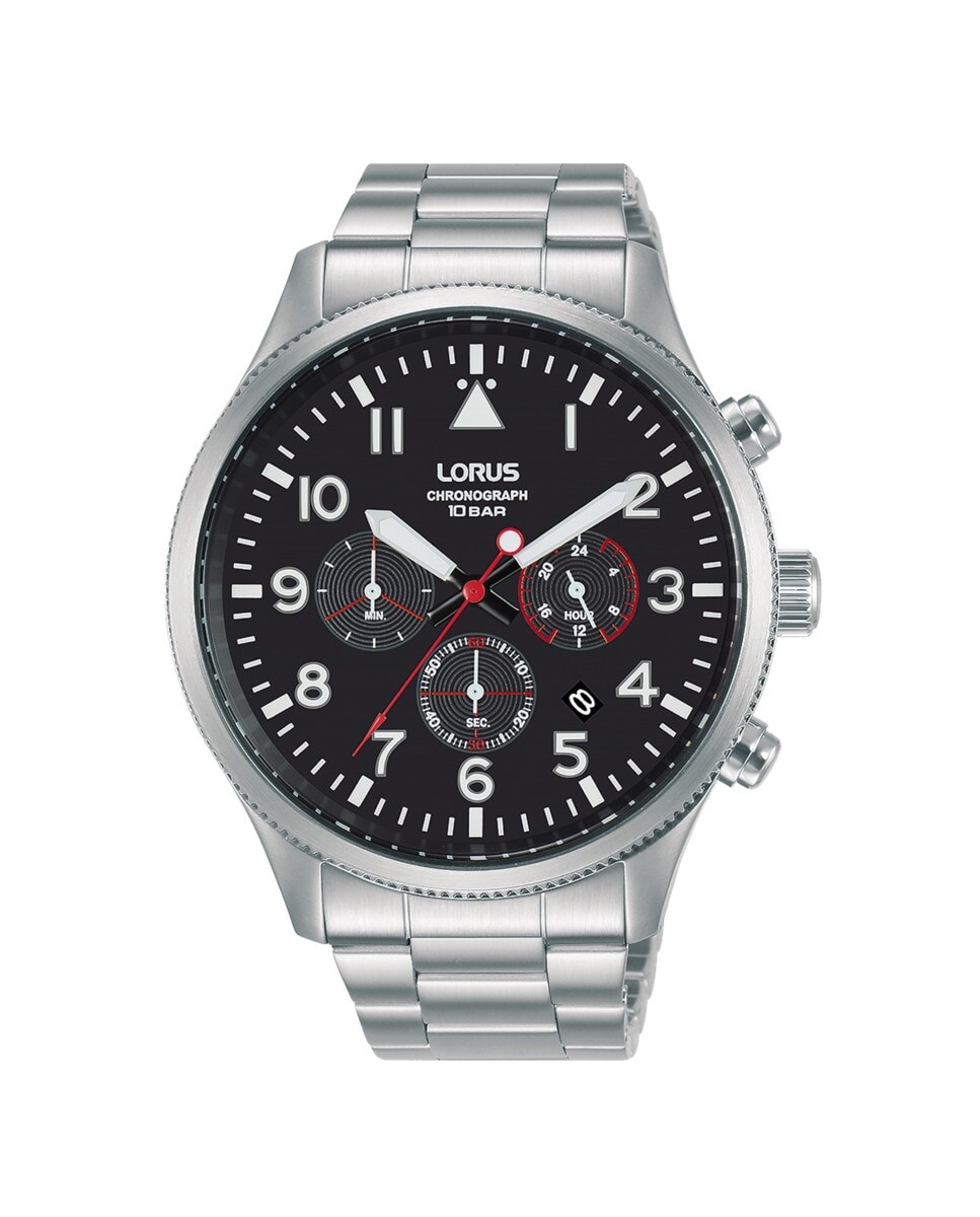 

Мужские часы Sport man RT363JX9 со стальным и серебряным ремешком Lorus, серебро
