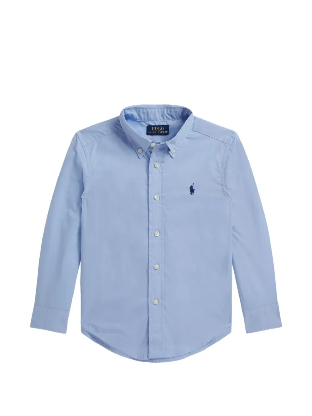 Рубашка с логотипом на груди Polo Ralph Lauren Kids, синий
