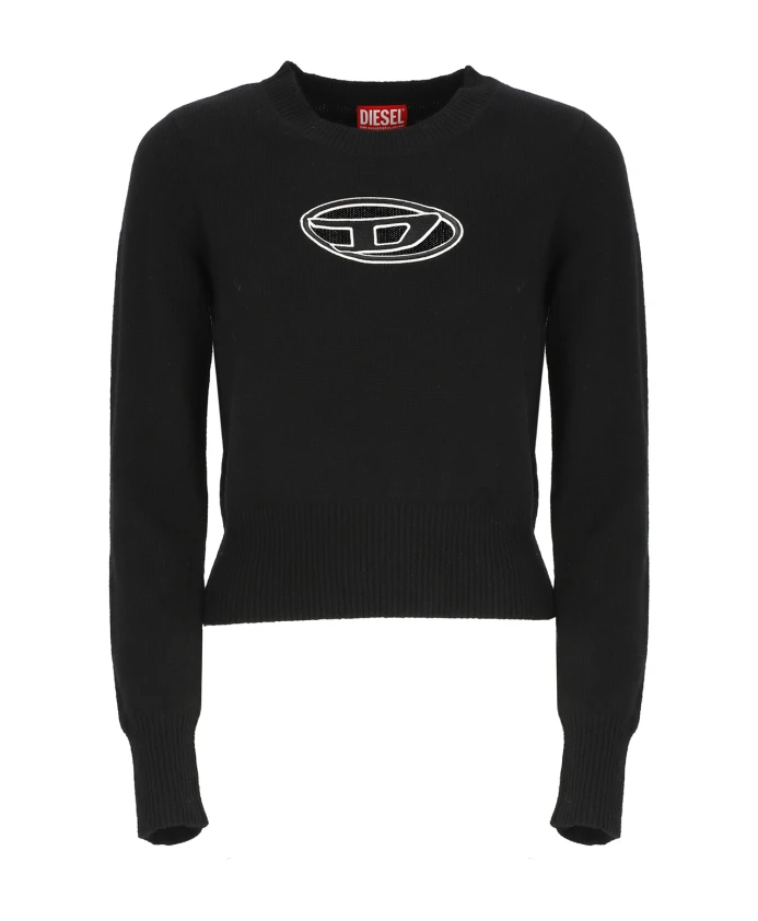 

Черный свитер из шерсти и кашемира Diesel, черный
