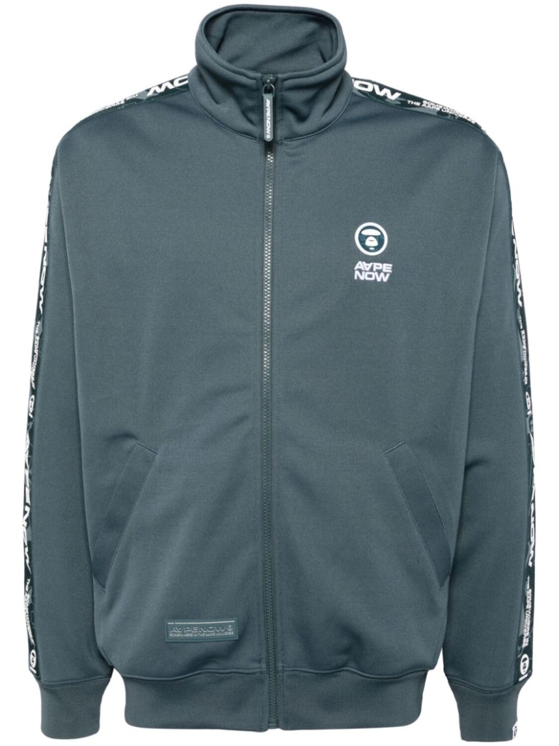 

AAPE BY *A BATHING APE куртка с нашивкой-логотипом, зеленый