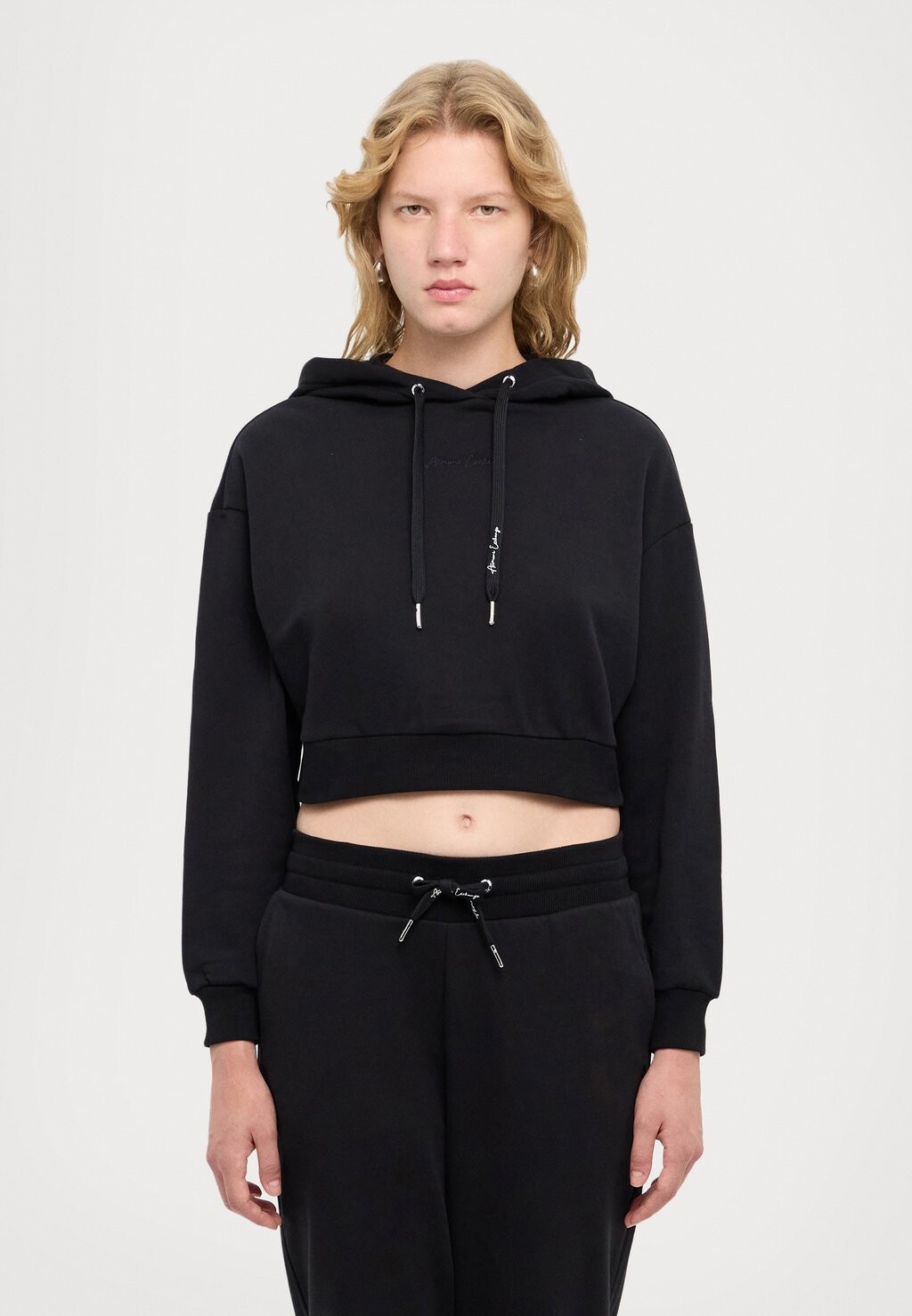 

Толстовка с капюшоном FELPA Armani Exchange, черный