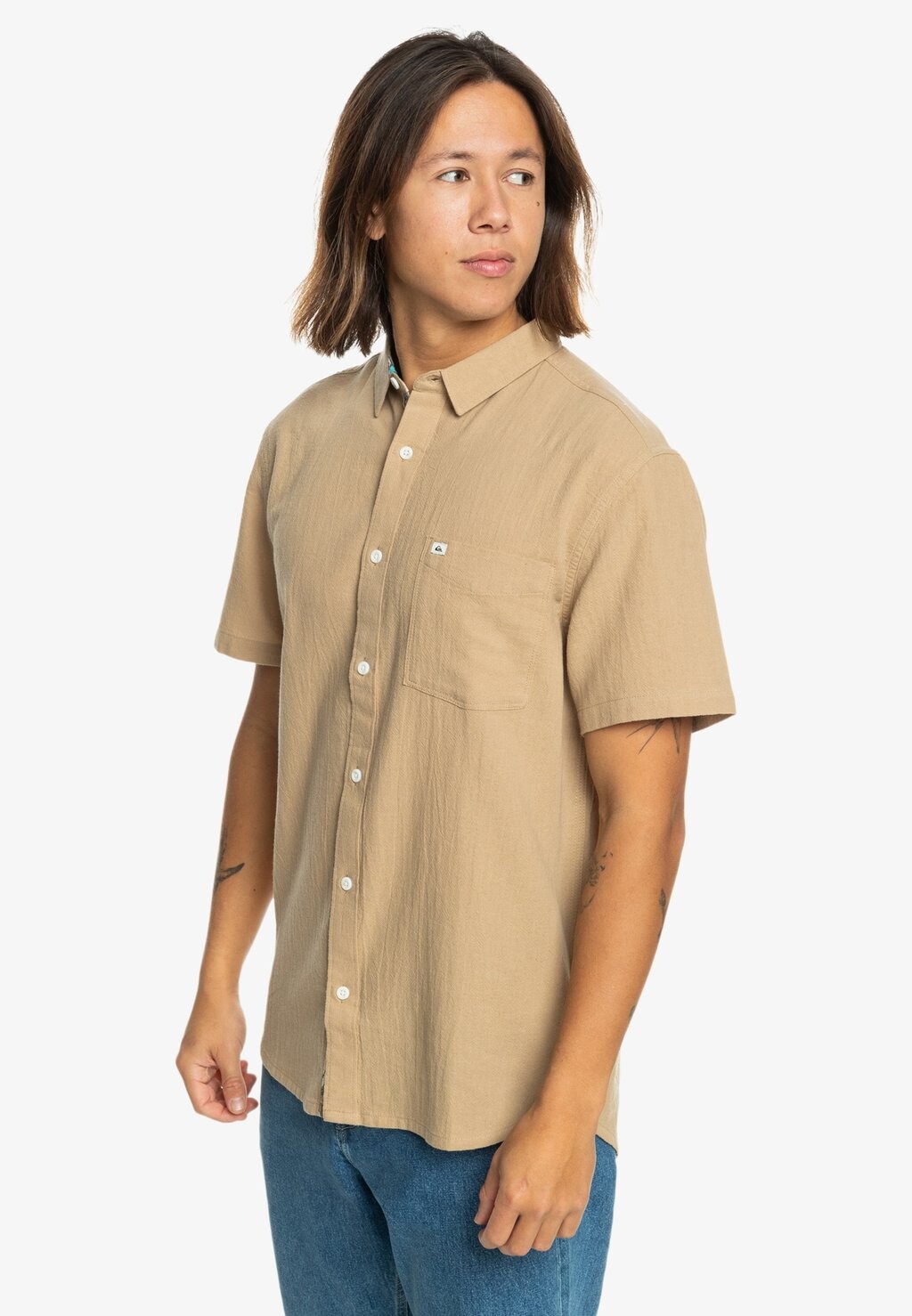 

Рубашка TIME BOX KURZÄRMLIGES Quiksilver, бежевый