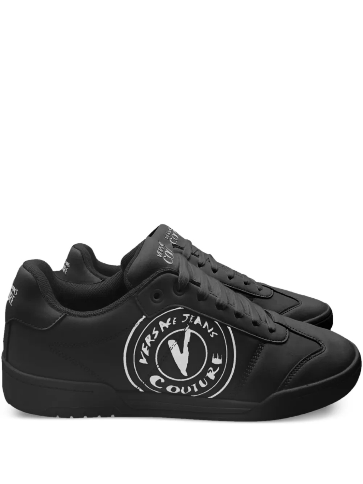 

Кроссовки с логотипом Versace Jeans Couture, черный