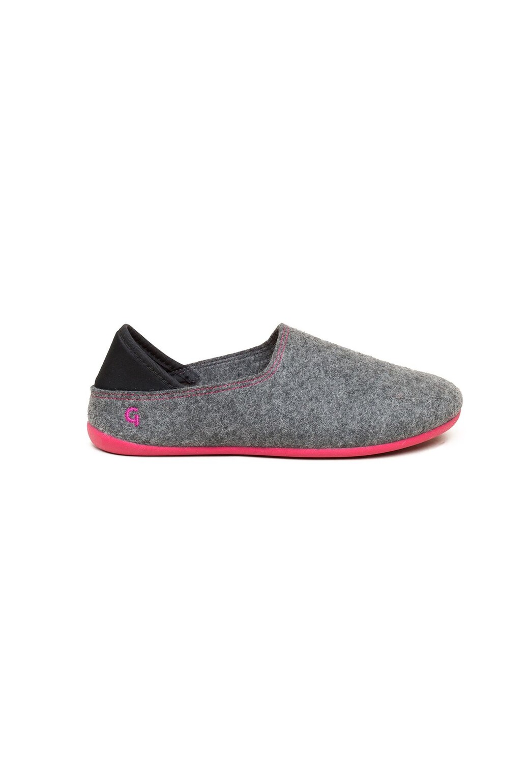 Шерстяные тапочки без шнуровки Gottstein, цвет Grey Raspberry