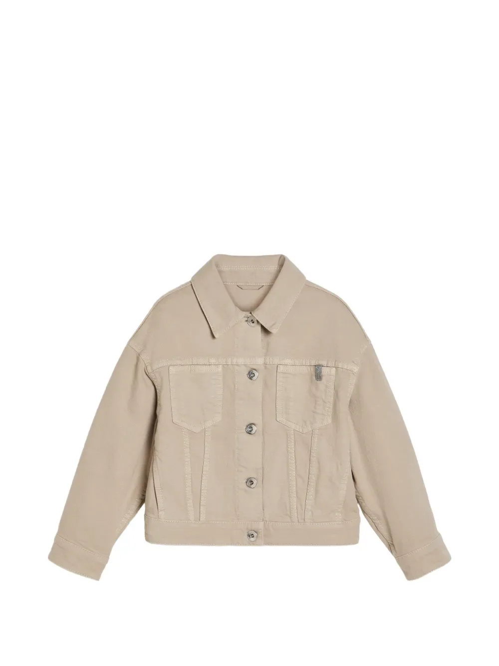 Куртка с декором Monili Brunello Cucinelli Kids, бежевый