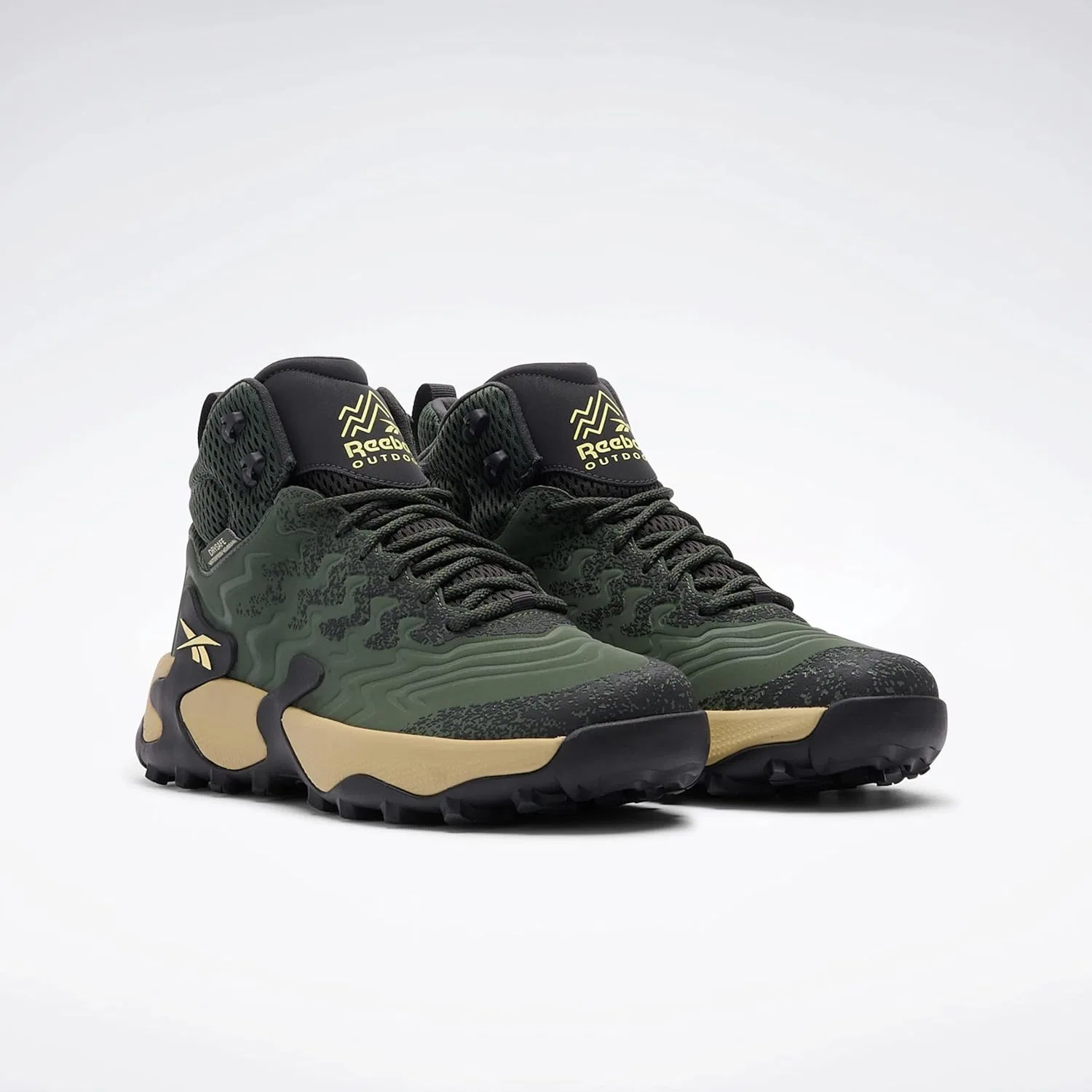 Мужские кроссовки Reebok Kitari DMX, Grit Green Washed Black Classic Beige — фото 3