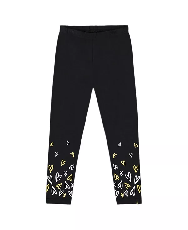 

Леггинсы из органического хлопка для девочек - для маленьких детей Deux Par Deux, черный