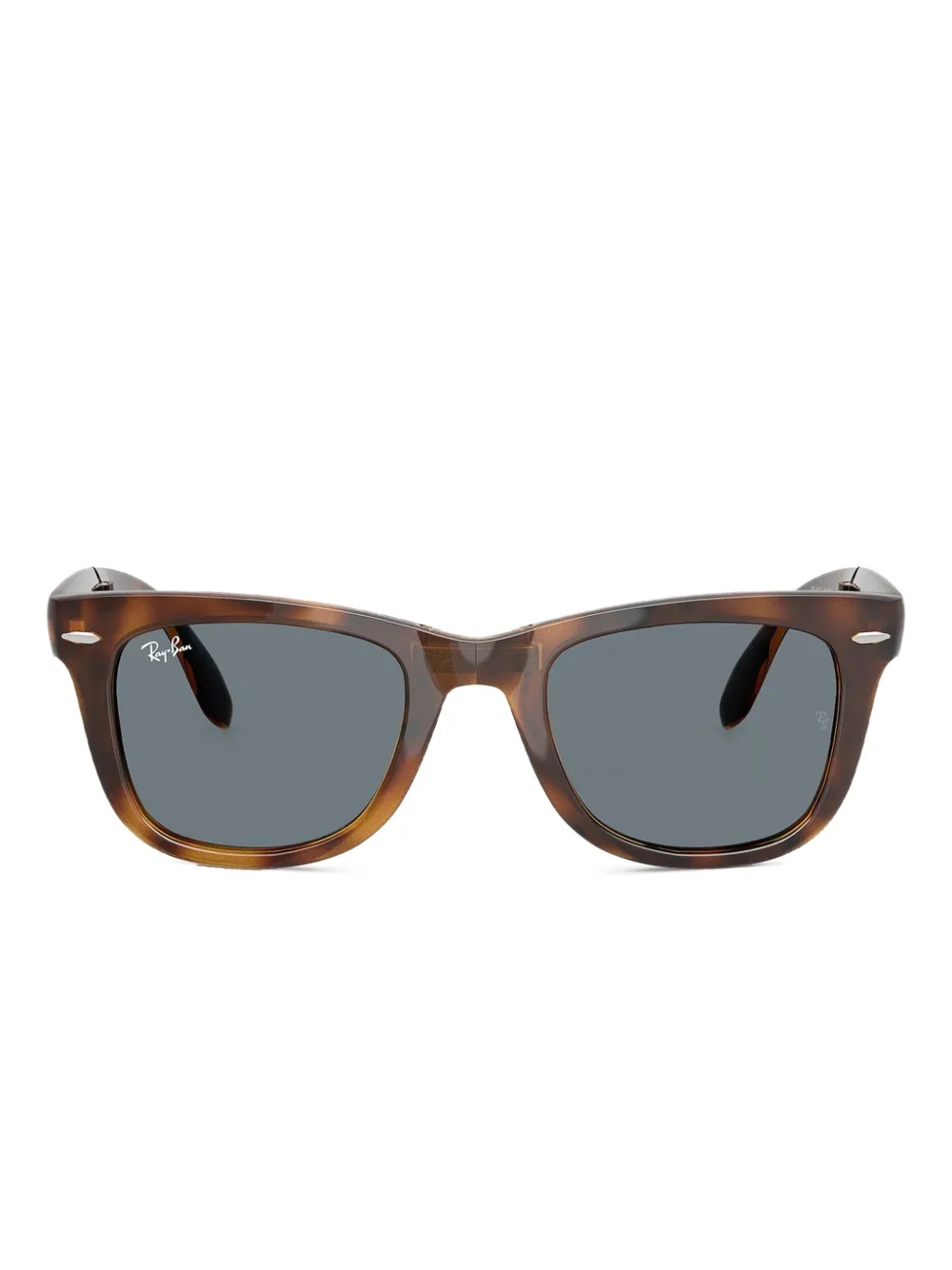 

Солнцезащитные очки Folding Wayfarer в квадратной оправе Ray-Ban, коричневый