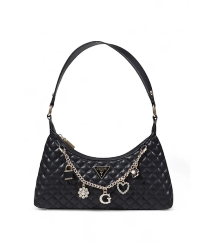 

Сумка через плечо Everlee с аппликацией в виде подвески Guess, черный